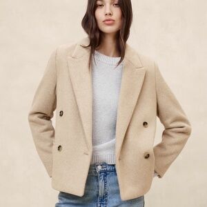 Banana Republic Brushed Double Breasted Jacket